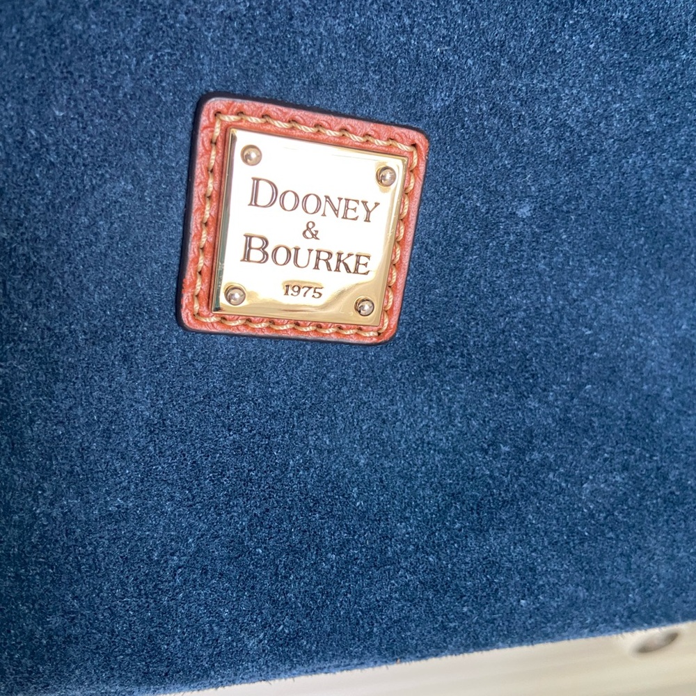 Dooney & Bourke Navy and Tan Crossbody Bag - Picture 4 of 6